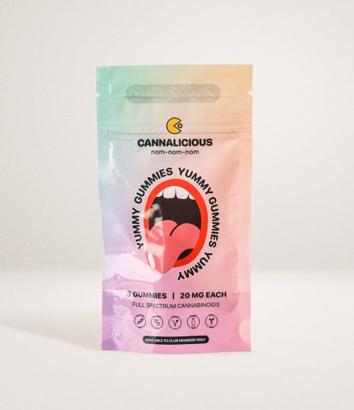 Yummy Gummies – 20mg THC – 3 servings