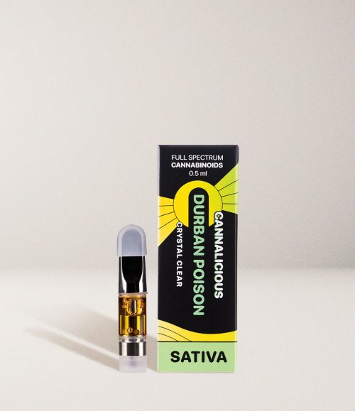 Durban Poison Sativa – THC Vape Cartridge – 0.5ml