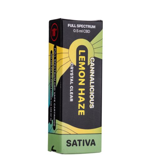 Lemon Haze Sativa – THC Vape Cartridge – 0.5ml - Image 3